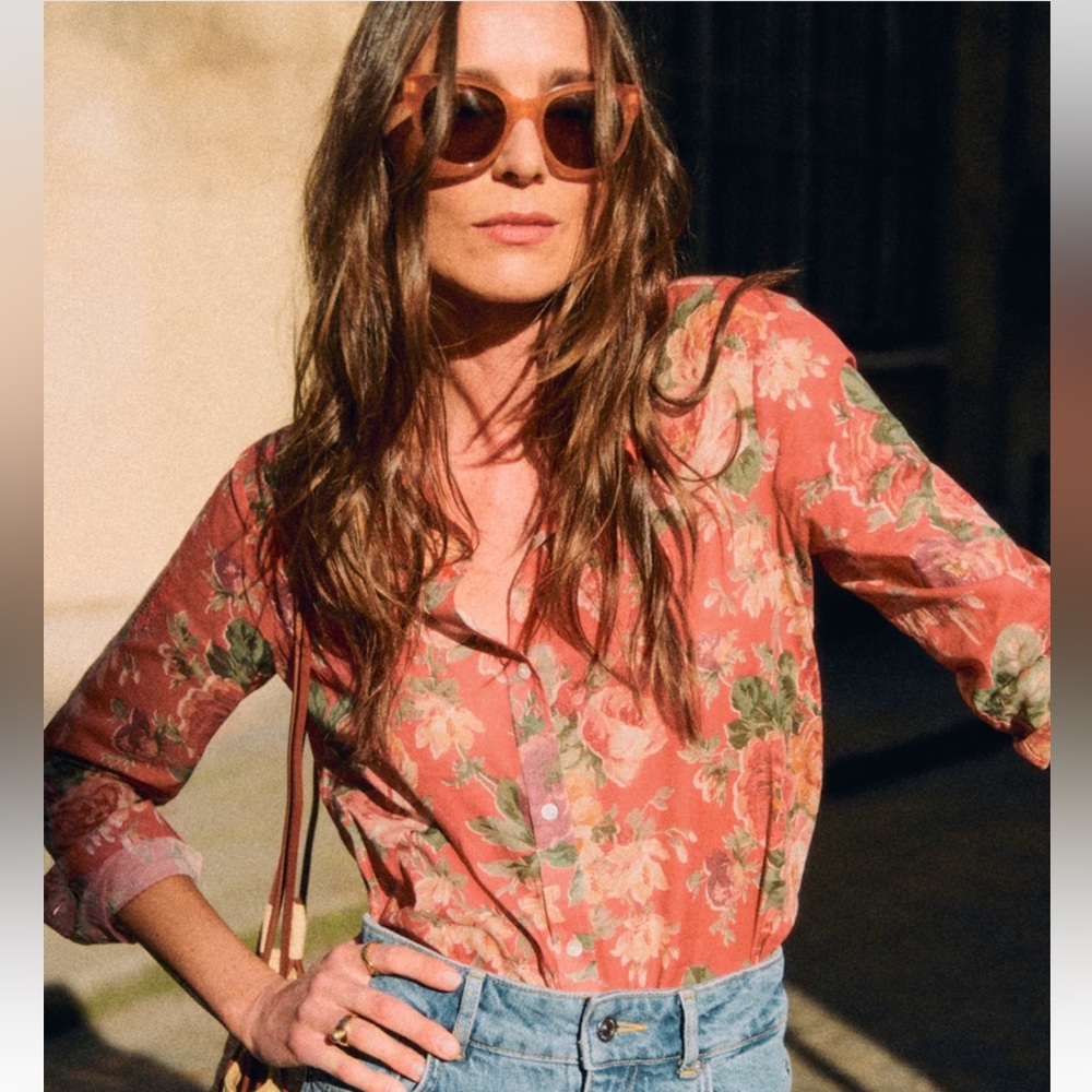 Sezane Pierro Floral Shirt